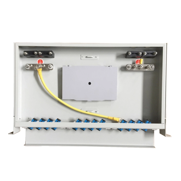 Fiber optic cable factory worker