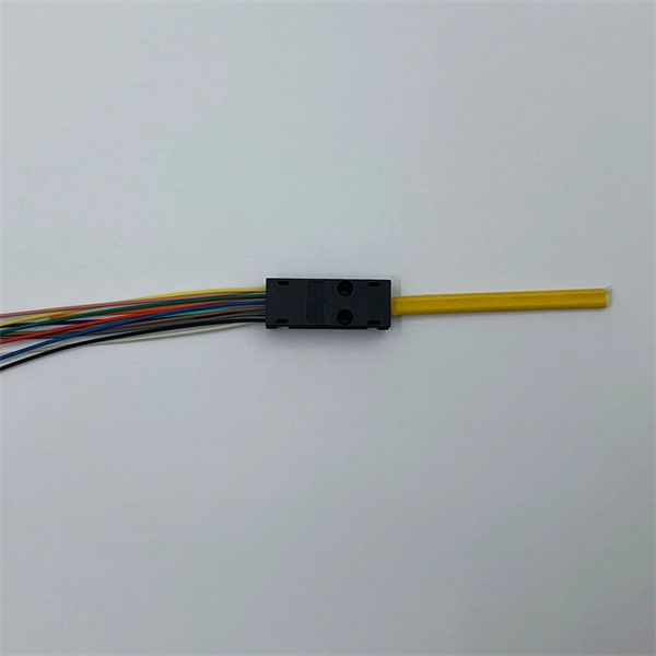 Where does the fiber optic connector connect 