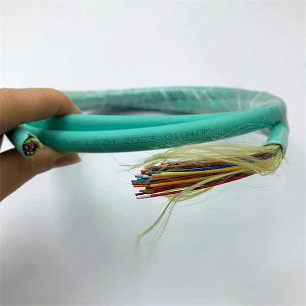 How to cover the fiber optic cable in the router port 