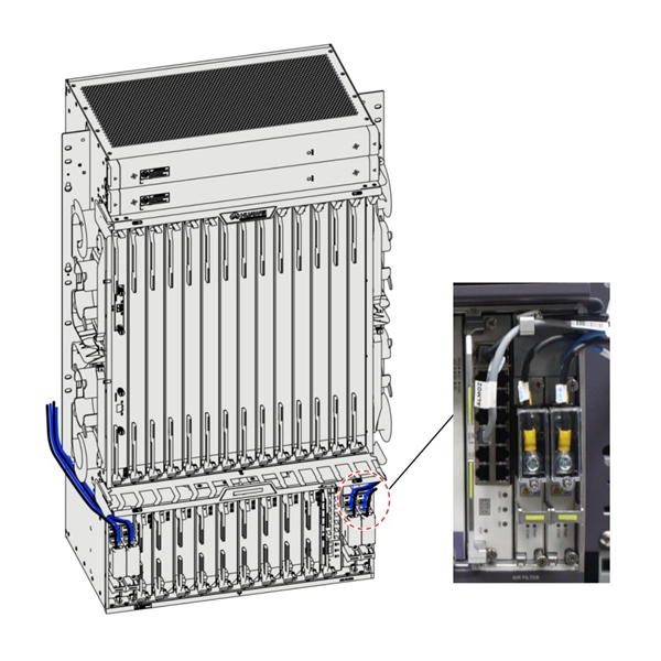 How to connect the main fiber optic cable to the distribution frame